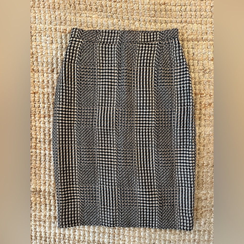 Vintage Paul Stanley Tweed High Waist Pencil Skirt ( Size 4)